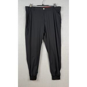 REDVANLY Halliday Jogger Pants Mens XL Black Golf Stretch Performance $140